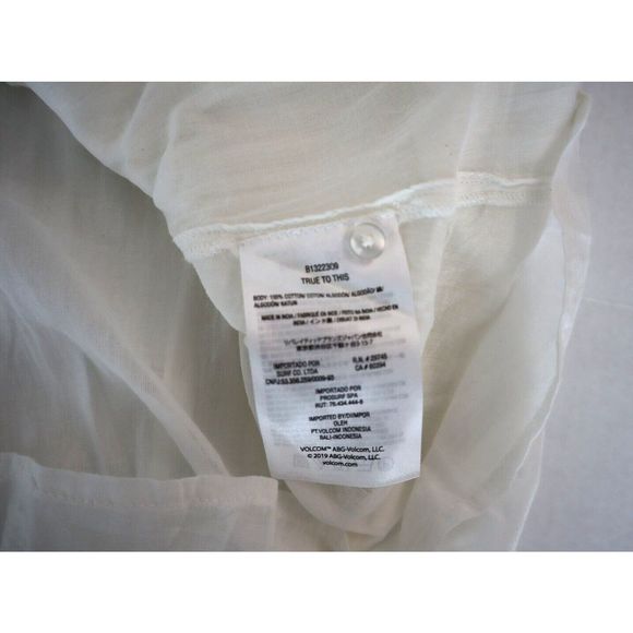 Volcom B1322309 Women's Sz XS Star White A Full Out Babydoll Cami Dress - Picture 8 of 10